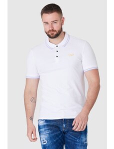 GUESS Biała koszulka polo z wyszywanym logo, Wybierz rozmiar M