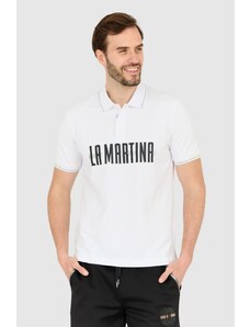 LA MARTINA Biała koszulka polo Regular Fit, Wybierz rozmiar XXL