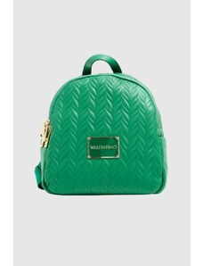 Valentino by Mario Valentino VALENTINO Tłoczony zielony plecak z logo sunny re backpack