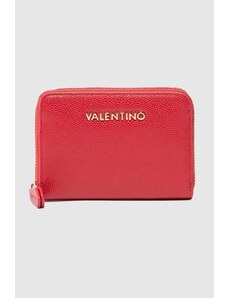 Valentino by Mario Valentino VALENTINO Zestaw czerwony portfel damski z lusterkiem