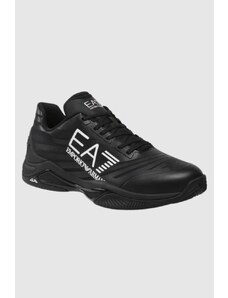 EA7 Emporio Armani EA7 Czarne sneakersy męskie z białym logo, Wybierz rozmiar 42