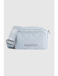 Valentino by Mario Valentino VALENTINO Błękitna pikowana torebka ocarina recycle haversack