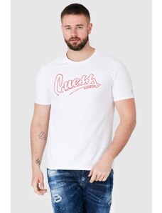 GUESS Biały t-shirt męski beachwear, Wybierz rozmiar L
