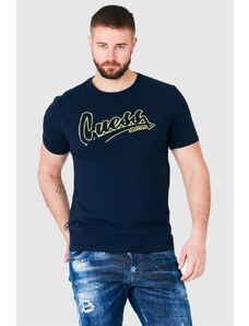 GUESS Granatowy t-shirt męski beachwear, Wybierz rozmiar M