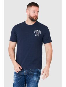 TOMMY JEANS Granatowy t-shirt męski z wyszywanym logo, Wybierz rozmiar M