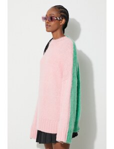 JW Anderson sweter z domieszką wełny damski kolor różowy ciepły KW1018.YN0272