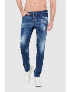 DSQUARED2 Granatowe jeansy z przetarciami, Wybierz rozmiar 48