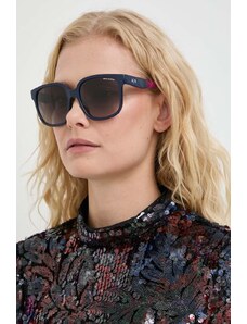 Armani Exchange okulary przeciwsłoneczne damskie kolor granatowy