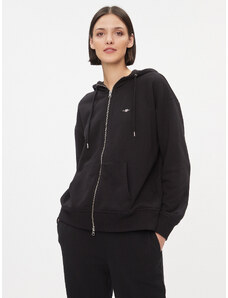 Gant Bluza Rel Shield Zip Hoodie 4204665 Czarny Relaxed Fit