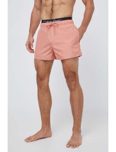 Calvin Klein szorty kąpielowe kolor różowy