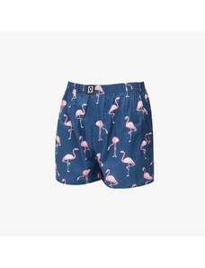 Bokserki Horsefeathers Manny Boxer Shorts Blue/ Flamingos Print
