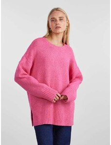 Pieces Sweter w kolorze różowym