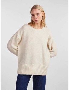 Pieces Sweter w kolorze kremowym