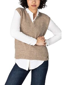 Timezone Sweter w kolorze beżowym