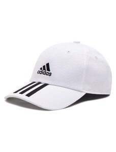 Czapka z daszkiem adidas Baseball 3-Stripes Twill Cap FQ5411 White/Black/Black