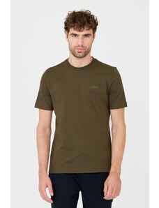 AERONAUTICA MILITARE Zielony t-shirt, Wybierz rozmiar L