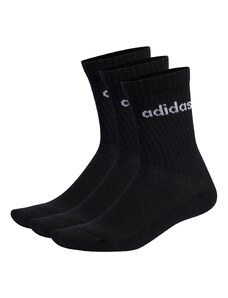 Skarpety wysokie unisex adidas Linear Crew Cushioned Socks 3 Pairs IC1301 black/white