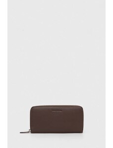 Marc O'Polo portfel skórzany damski kolor brązowy