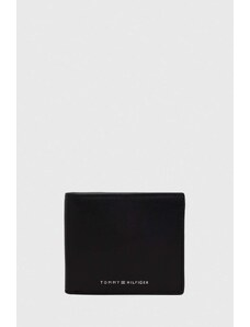 Tommy Hilfiger portfel skórzany męski kolor czarny AM0AM11871