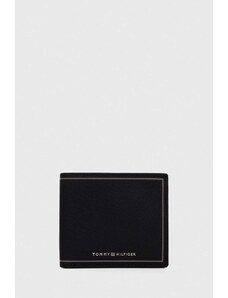 Tommy Hilfiger portfel skórzany męski kolor czarny AM0AM11859