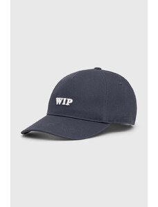 Carhartt WIP czapka z daszkiem kolor niebieski z aplikacją