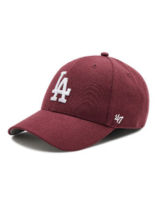 47 Brand Czapka z daszkiem Los Angeles Dodgers B-MVP12WBV-KMA Bordowy