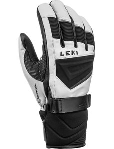 Rękawice narciarskie unisex Leki Griffin S biało-czarno-limonkowe