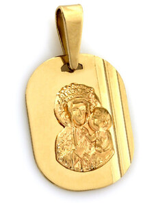 LOVRIN Złoty medalik 333 w kształcie owalu z Matką Boską 0,76g