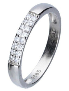 LOVRIN Srebrny pierścionek 925 elegancki białe cyrkonie