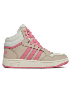 adidas Sneakersy Hoops Mid 3.0 Shoes Kids IF7739 Beżowy