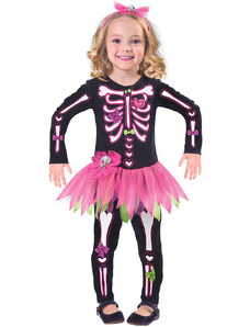 amscan 2-częściowy kostium "Fancy Bones" w kolorze czarno-różowym