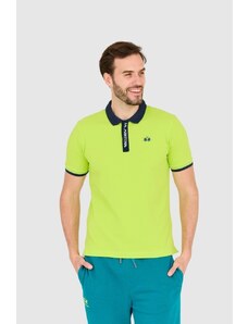 LA MARTINA Zielona męska koszulka polo, Wybierz rozmiar XL