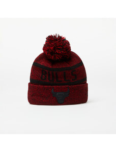 Kapelusz New Era Chicago Bulls Jake Bobble Knit Beanie Hat Cardinal/ Black
