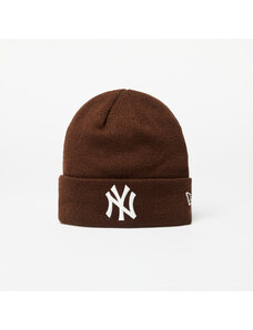 Kapelusz New Era New York Yankees League Essential Cuff Knit Beanie Hat Nfl Brown Suede/ Off White