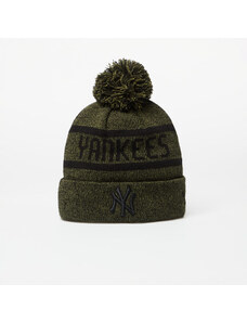 Kapelusz New Era New York Yankees Jake Bobble Knit Beanie Hat New Olive/ Black