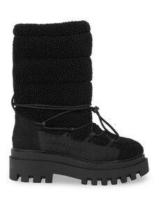 Śniegowce Calvin Klein Jeans Flatform Snow Boot Sherpa Wn YW0YW01195 Triple Black 0GT