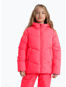 Kurtka narciarska dziecięca 4F F293 hot pink neon