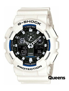 Męskie zegarki Casio G-Shock GA 100B-7AER bílé