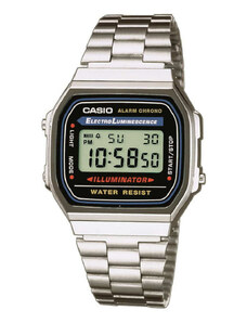 Męskie zegarki Casio A168WA 1YES Silver