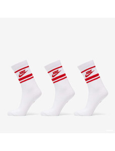 Męskie skarpety Nike NSW Everyday Essential Crew Socks 3-Pack White/ Red