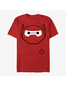 Koszulka męska Merch Disney Big Hero 6 Movie - Costume Eyes Unisex T-Shirt Red