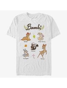 Koszulka męska Merch Disney Classics Bambi - Textbook Unisex T-Shirt White