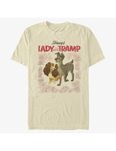 Koszulka męska Merch Disney Classics Lady & The Tramp - Vintage Cover Unisex T-Shirt Natural