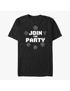 Koszulka męska Merch Dungeons & Dragons - JOIN THE PARTY DICE Unisex T-Shirt Black