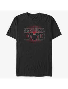 Koszulka męska Merch Disney Classics Mickey Classic - Sensational Dad Unisex T-Shirt Black