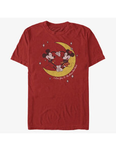 Koszulka męska Merch Disney Classics Mickey Classic - To The Moon Unisex T-Shirt Red