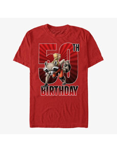 Koszulka męska Merch Marvel Avengers Classic - Groot 50th Bday Unisex T-Shirt Red