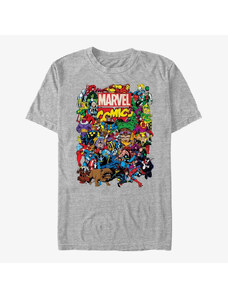 Koszulka męska Merch Marvel Avengers Classic - Entire Cast Unisex T-Shirt Heather Grey