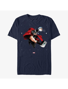 Koszulka męska Merch Marvel Avengers Classic - Thor Shapes Unisex T-Shirt Navy Blue