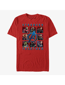 Koszulka męska Merch Marvel Avengers Endgame - Boxes Full Of Avengers Unisex T-Shirt Red